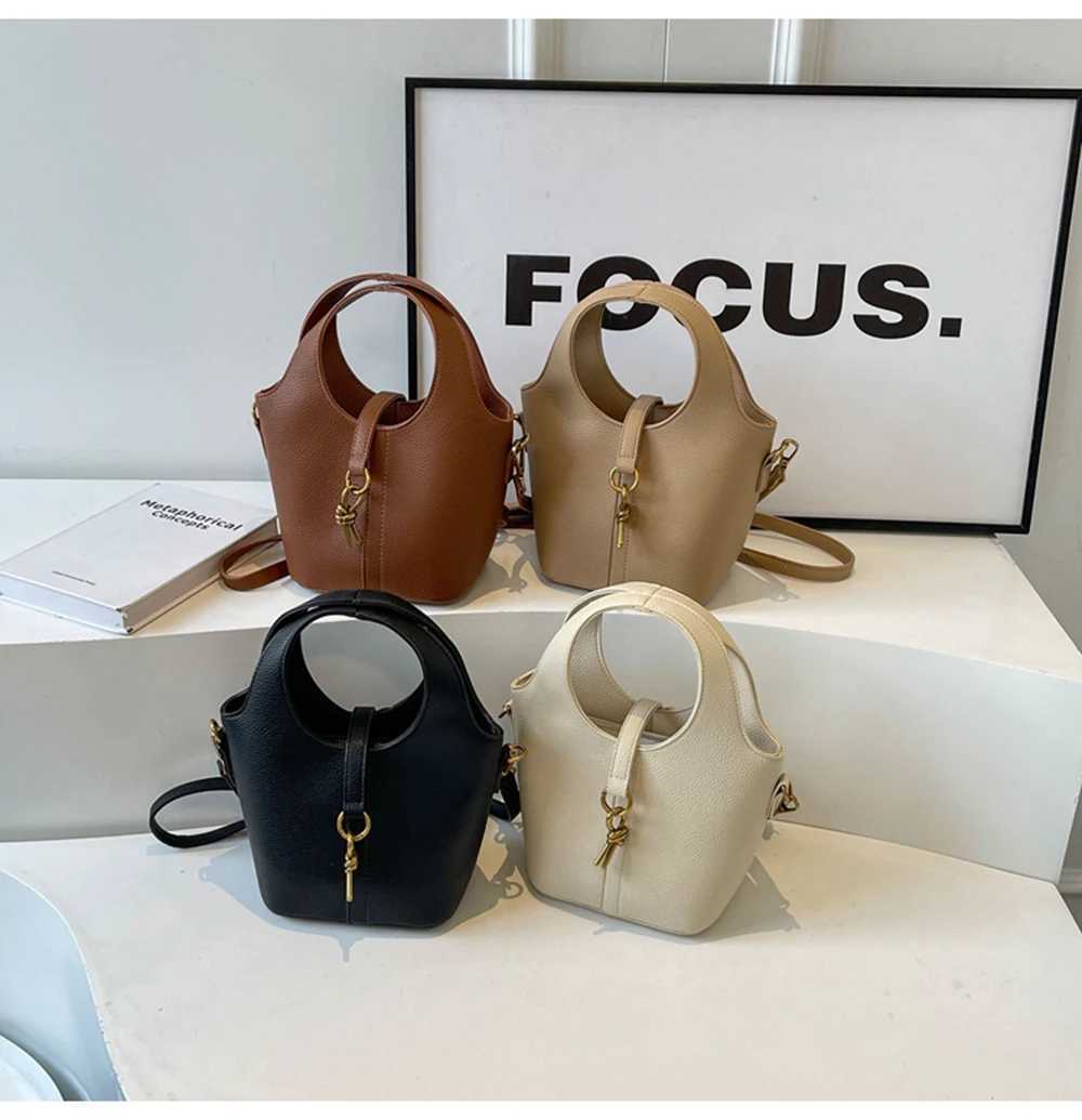 Women New Style Trendy Crossbody Bucket Bag Fashionable High End Office Handbag Personalized Metal Decoration One Shoulder Bag XJ2520528