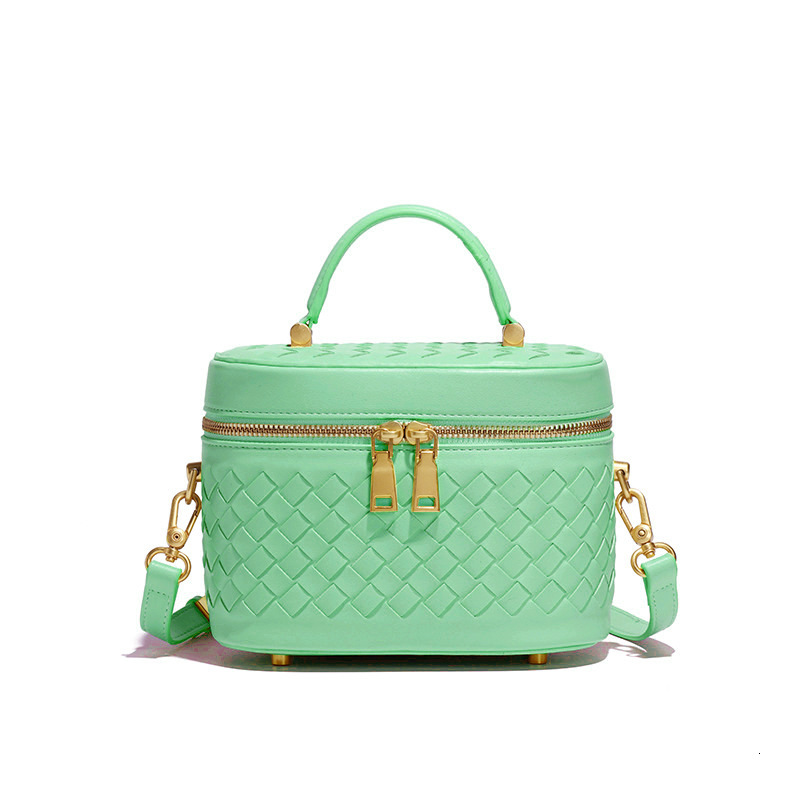 Trendy Handwoven Fashion Versatile Large Capacity Box Commuter Handheld Women's Single Shoulder Crossbody Bag