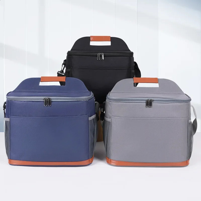 Outdoor Insulation Bag Camping Portable Oxford Cloth Thick Aluminum Foil Ice Tilted Cross Lunch Box 250528