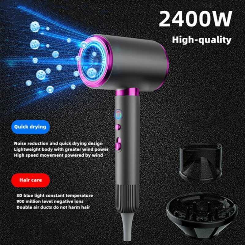 The Latest High-Speed Hair Dryer High-Power Blue Light Ion Home Hair Salon Hair Dryer Household Appliance US UK.EU.AU Plug-InXJ250528