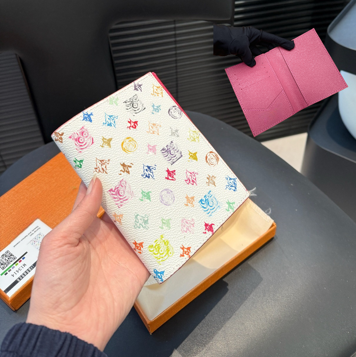 High quality takashi murakami Classic Designer Card Holder luxury credit card wallets passport COVER fashion temperament versatile bag with box