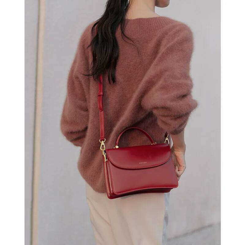 Designer Bag Crossbody Small Square New High Quality Leather Women S Shoulder Niche Temperament Fashionable Handbag