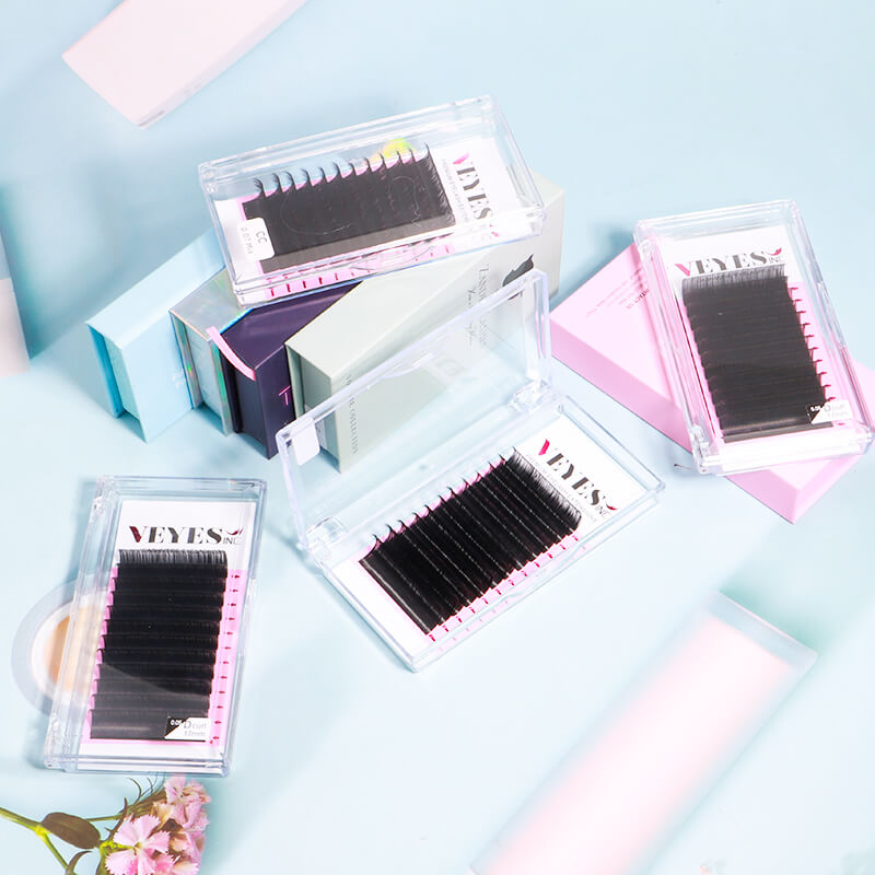 VEYES Cashmere 0.03 0.05 0.07 Private Label Individual Lash Extension Premium Wholesale Volume Eyelash Extension Supplies