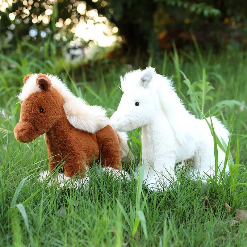Simulated Horse Plush Dolls Stuffed Animal High QualiTY Super Realistic Plush Toys Classic Birthday Gift For CHIldren Z250529