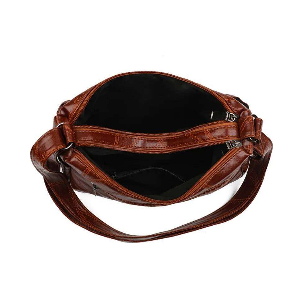 Multiple Pockets Soft Leather Hand For Mom Handbags Women Designer Shoulder Crossbody Bags Sac A Main