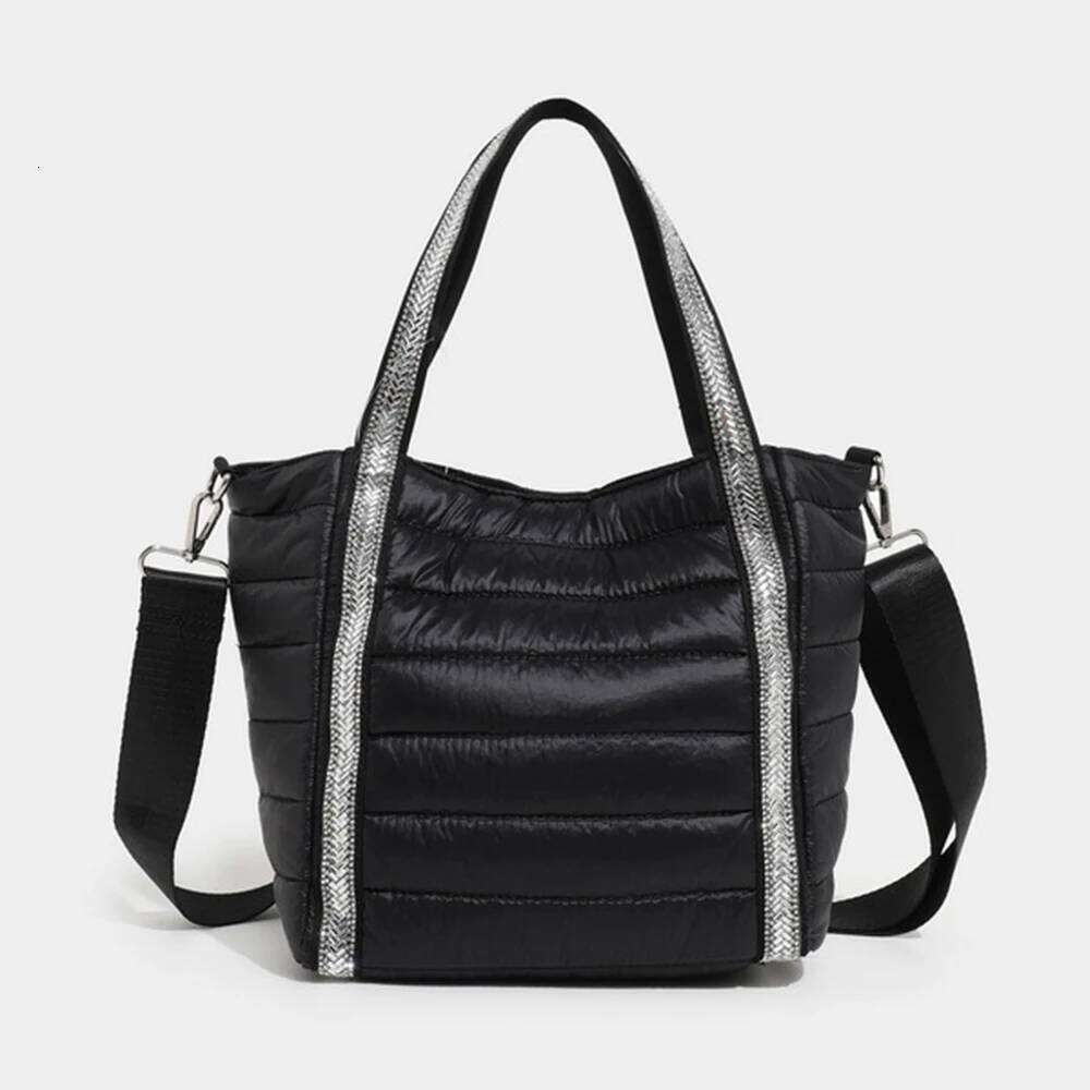 Women's Bags Designer Dias Quilted Shoulder Cotton Padded Women's Bag Nylon Soft Crossbody Bags For Women Handbag Bucket Shopper Tote
