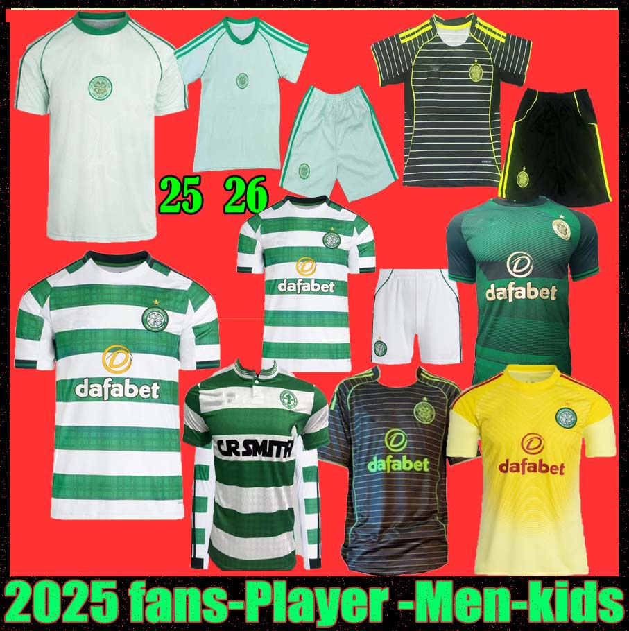 3XL 4XL 2025 CeltsS jersey Limited edition Soccer Jerseys kids EDOUARD 25 26 celticfc Irish Origins Football Shirt ELYOUNOUSSI CHRISTIE JOTA GRIFFITHS FORREST