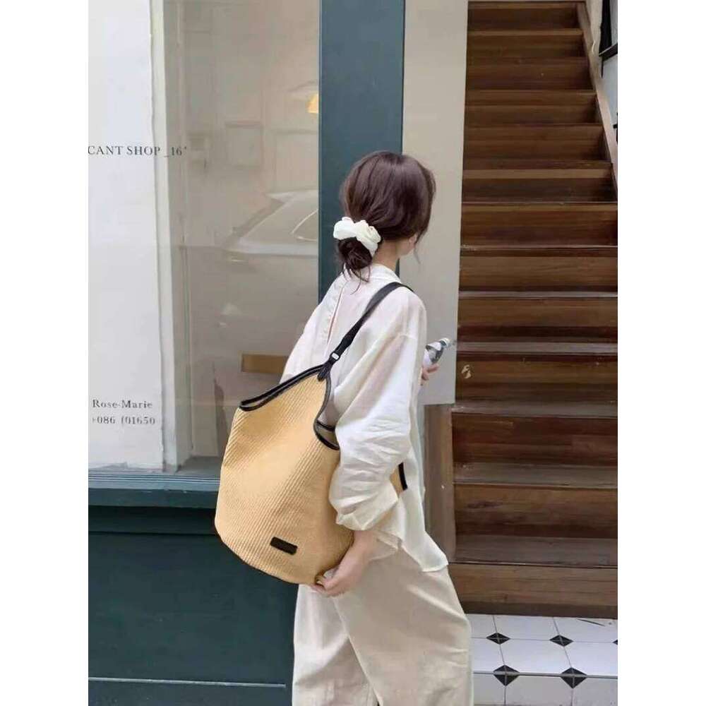 Summer Straw For Women Hollow Raffia Crochet Beach Bags Rattan Woven Shoulder Bag Fashion Weaving Ladies Tote Handbags