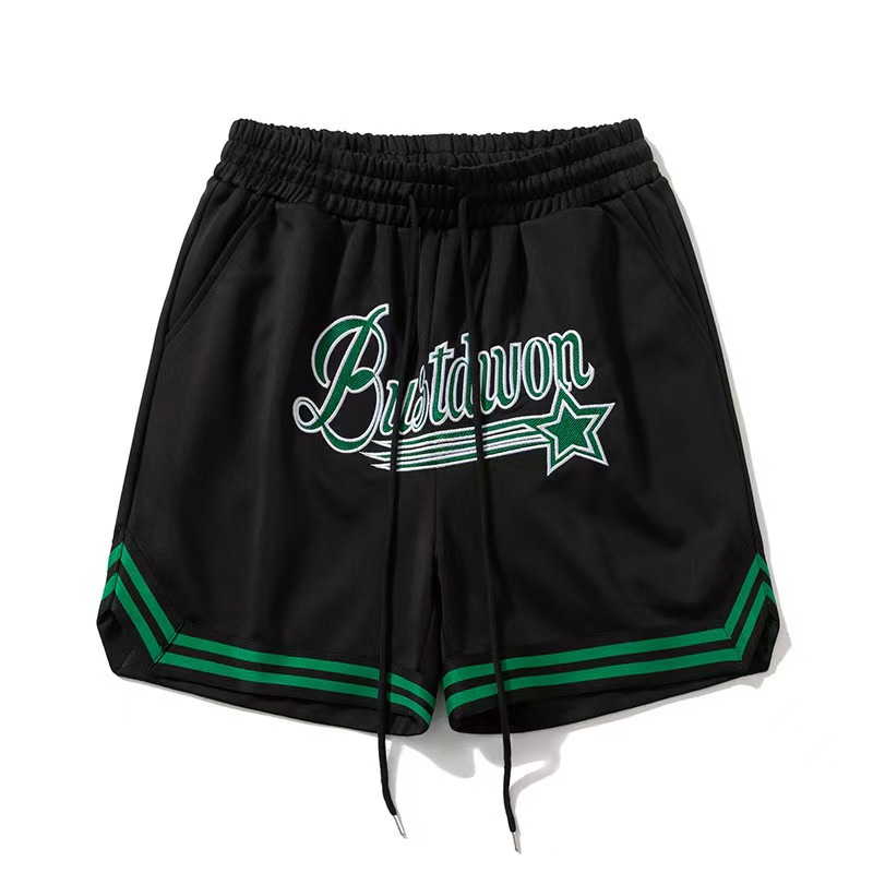 Mens Designer Cargo Shorts with Streetwear Tide Embroidery for Summer Sports Basketball Drawstring Closure Beach shorts