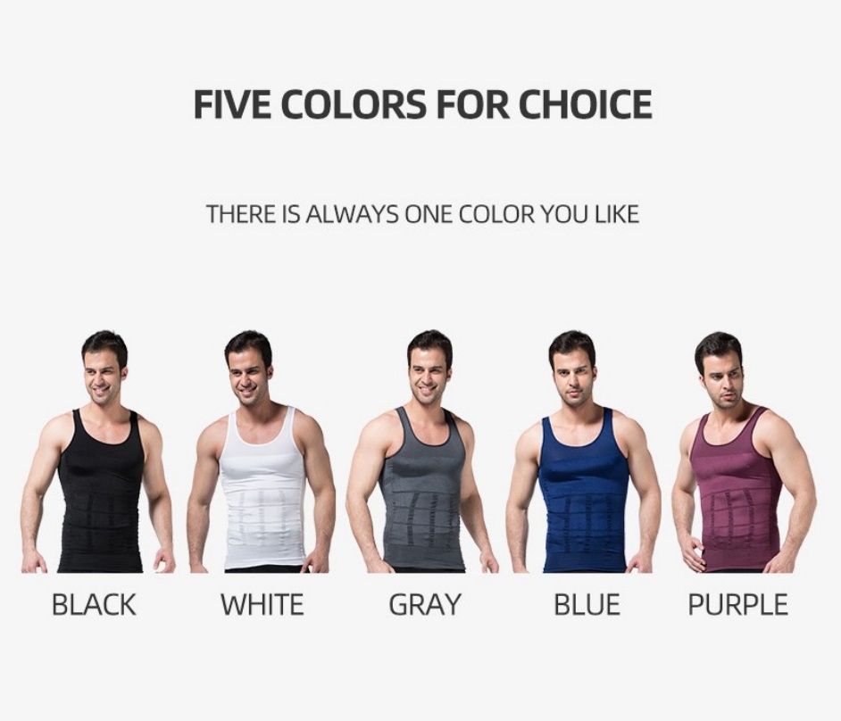 2025 Best-selling Men's Slimming And Shaping Vest Abdominal Slimming Vest Heavy Tight Fitness elastic and sweat-absorbing