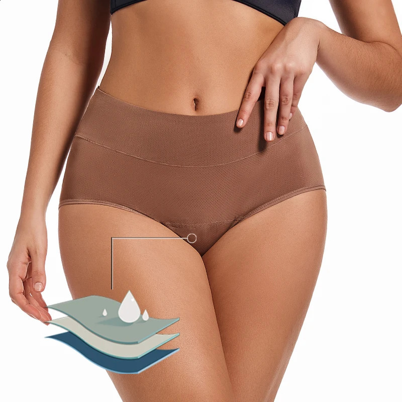 3 Layers Menstrual Panties Absorption Maternity Physiological Incontinence Breathable Briefs Waterproof Period Women Underwear 250526