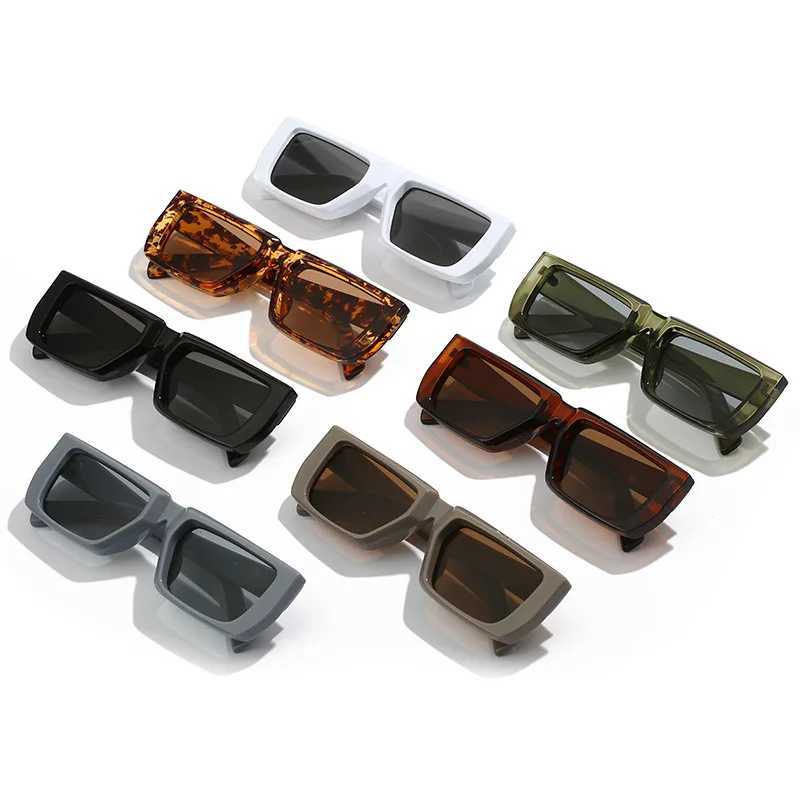 New Y2K Sunglasses for Men Women Trendy Sun Glasses Goggle Man Brand Designer Square Glasses Shades Female UV400 Eyewear XJ250528