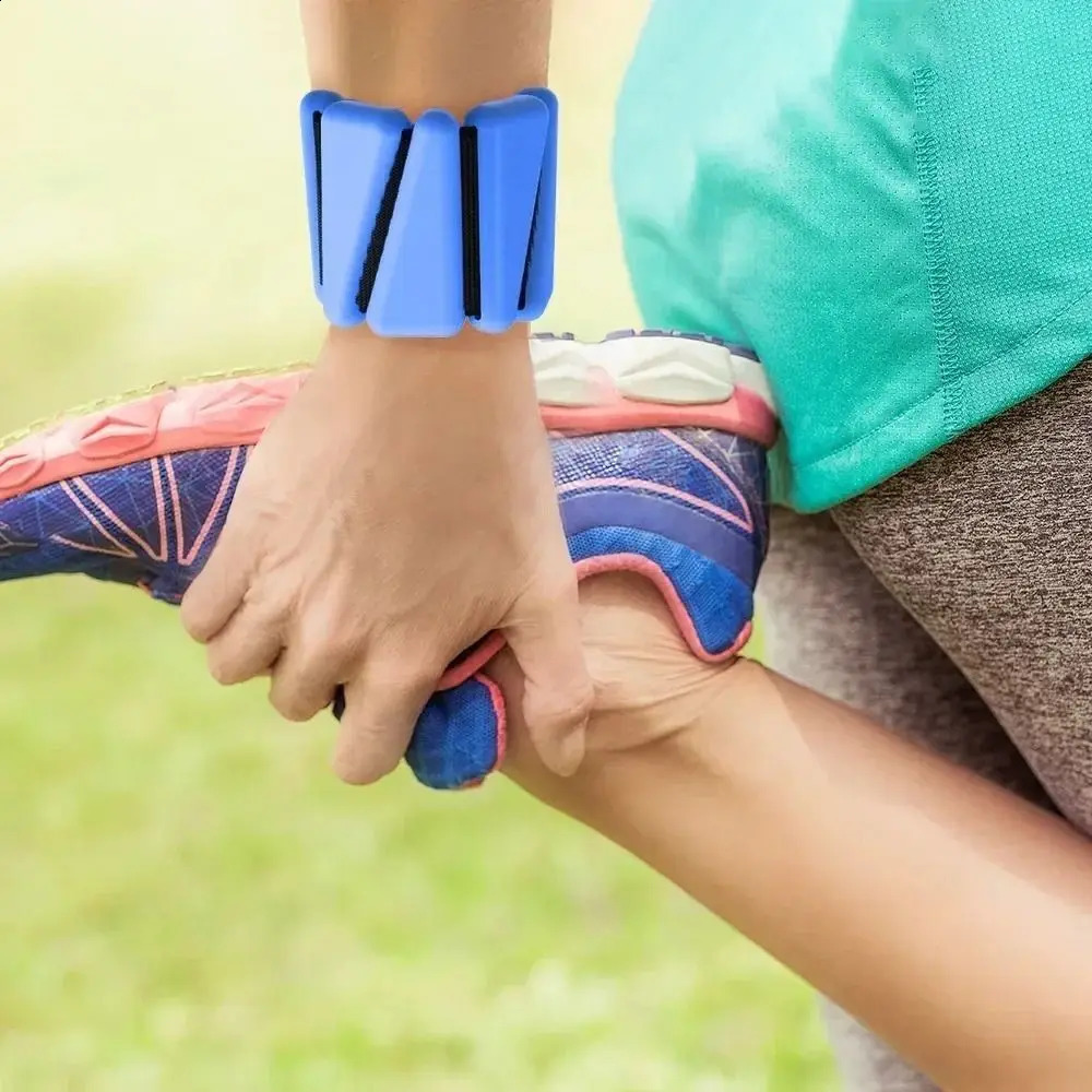 Adjustable Wrist Weight Bracelet Silicone Yoga Weighted Wrist Strap Sweat-proof Skin Friendly Weight-bearing Fitness Equipment 250528