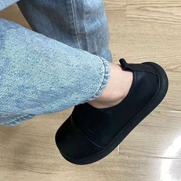 Genuine Large Casual Round Toe Flat Comfortable Small Leather 2025 New Spring Versatile Loafers Women's Shoes
