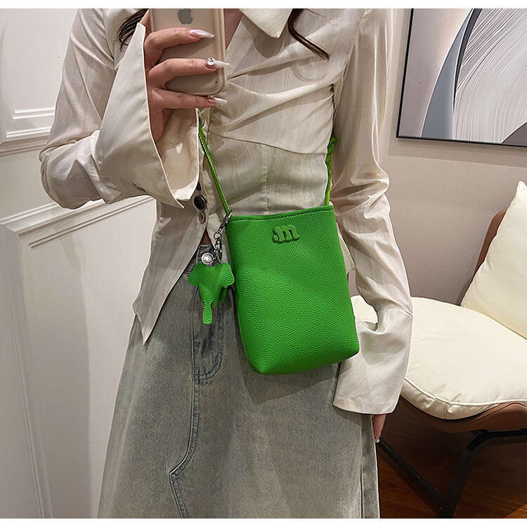 Pu New Style Phone Shoulder Fashion Crossbody Small Square Trendy Cute Fresh Vertical Bag For Women B5