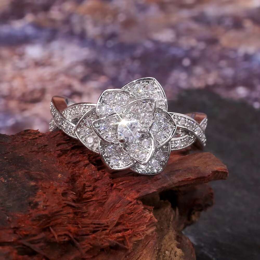 Designer ring Luxury Fashion Women Jewelry Rings Female Diamond Bridal Engagement Wedding Ladies Trendy Finger Ring