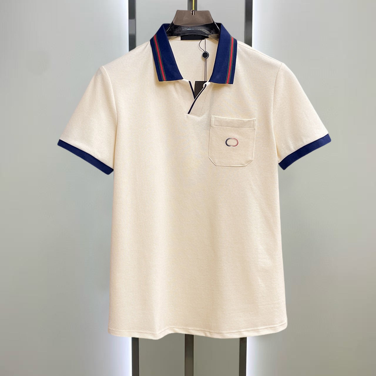 high quality designer mens polo shirt mens tshirt short sleeved polo shirt summer fashion classic new top black and white tshirt