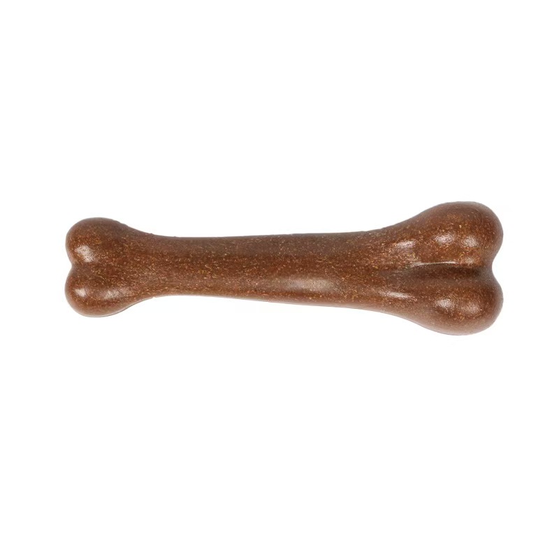 Dog Chew Toy - Wear-Resistant Artificial Bone for Teeth Cleaning & Interactive Play - Beef & Bacon Flavor