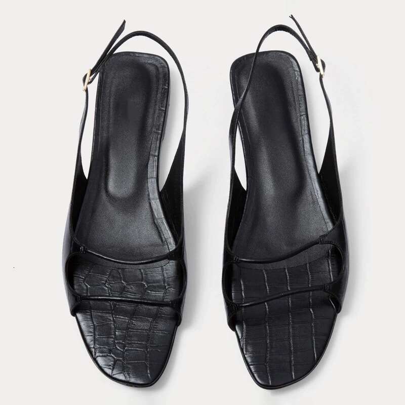Sheepskin Version ~ Niche Simple Open-Toe Strap for Women 2025 Summer New Beach Flat Sandals