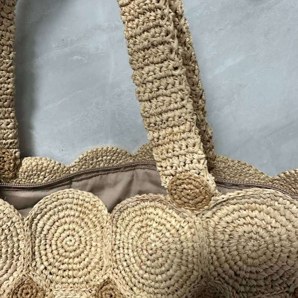 Bohemian Raffia Straw Handmade Woven Tote For Women Handbag Summer Travel Beach Bag Designer Shoulder Bags Shopper NEW