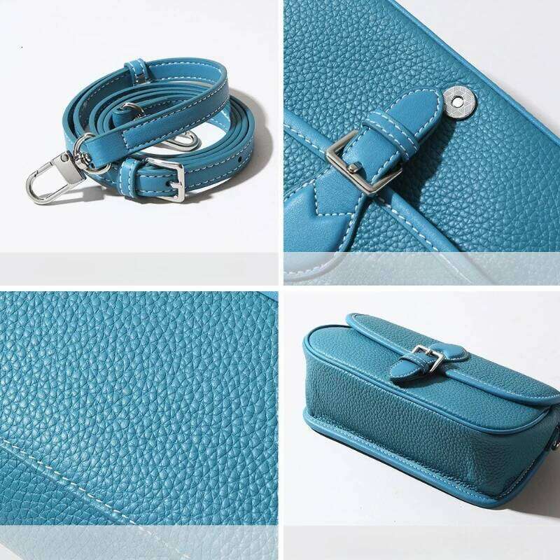 Women Cowhide Shoulder Bag 2025 Designer Female Handbags Simple Commuter Flap Crossbody Bags Small Phone Purses