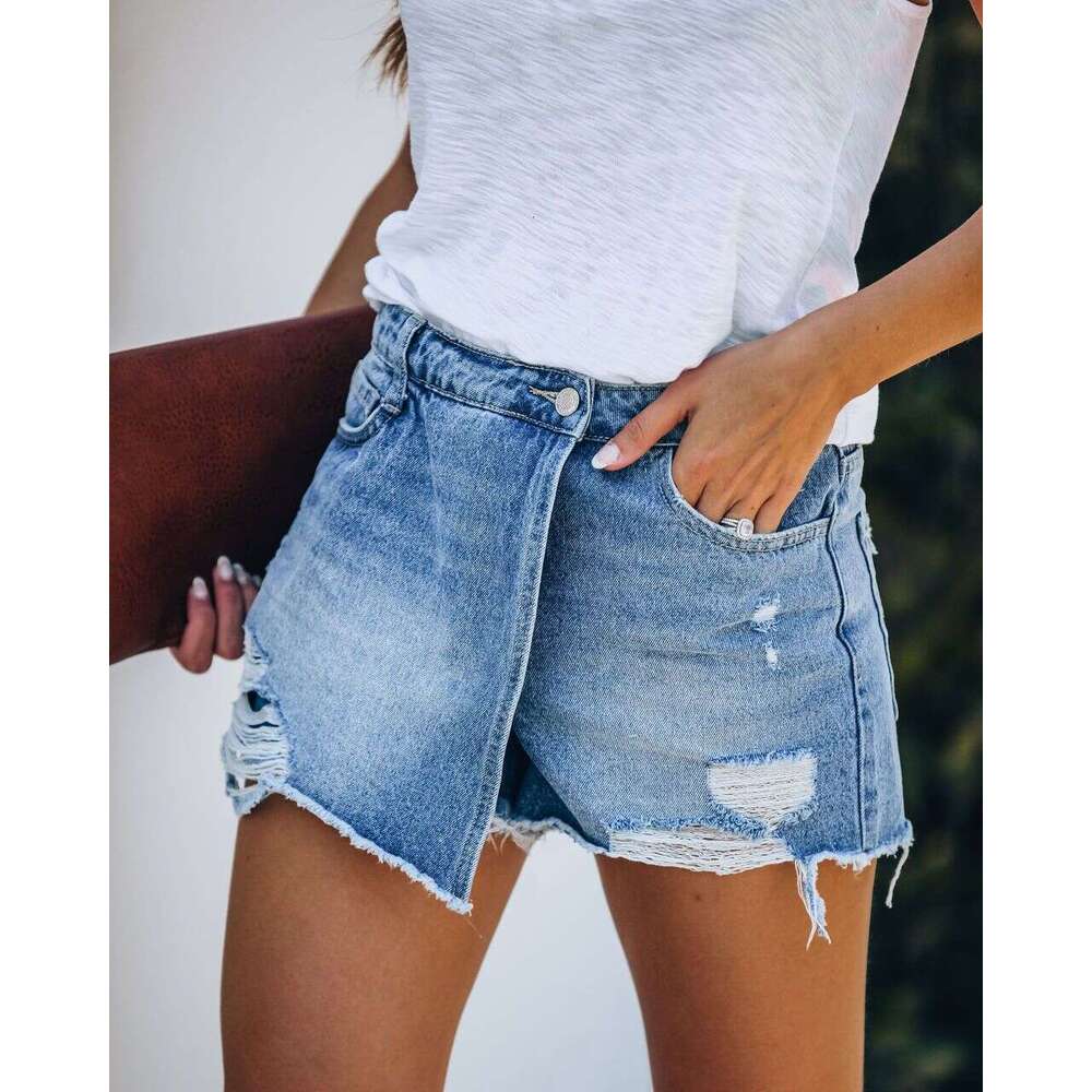 Shorts Women Denim Shorts New Summer Casual Elegant Washed Ripped Skirt Light Blue Women S Denim Shorts Jean Shorts