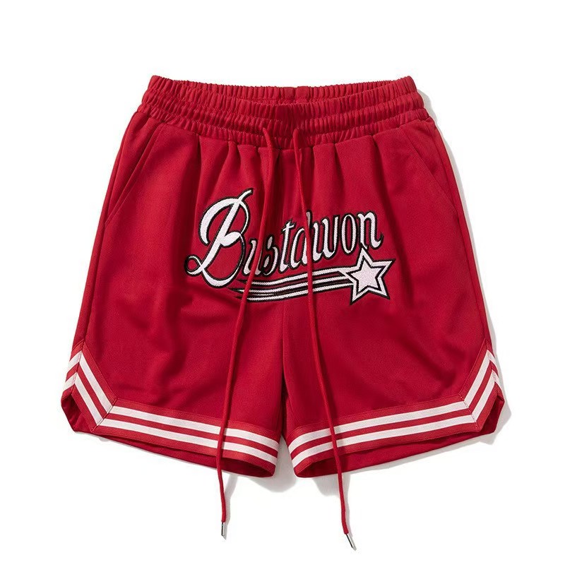 Mens Designer Cargo Shorts with Streetwear Tide Embroidery for Summer Sports Basketball Drawstring Closure Beach shorts