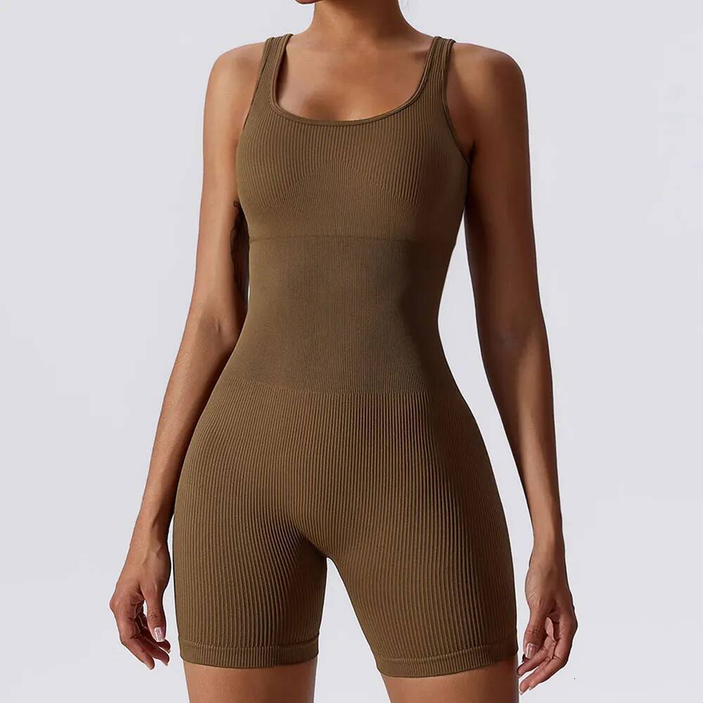 Jumpsuit Suits Ribbed Workout Sets Tracksuits Fiess Gym Clothing For Seamless Women Yoga Set Sportswear