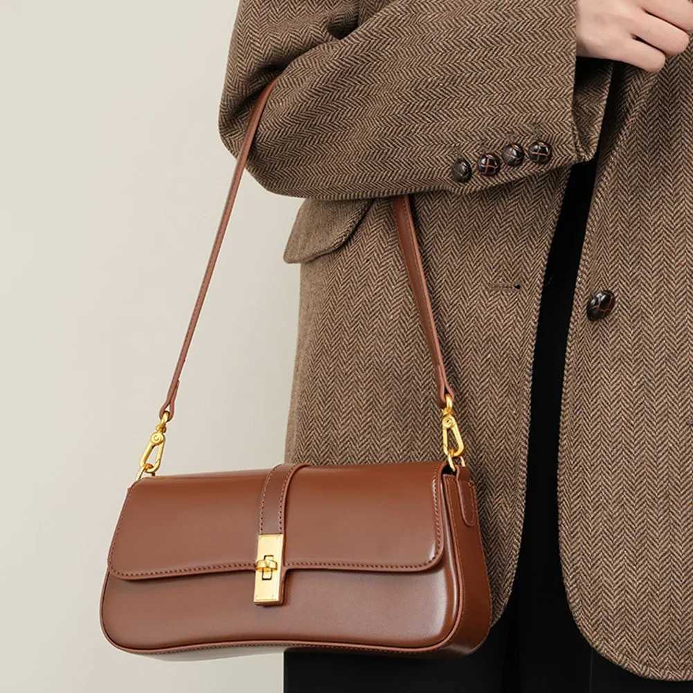 Luxury Brand Crossbody Bags For Women Fashion Design Underarm Bag 2024 French Genuine Leather Shoulder Bag Female Handbag Purses XJ2520528