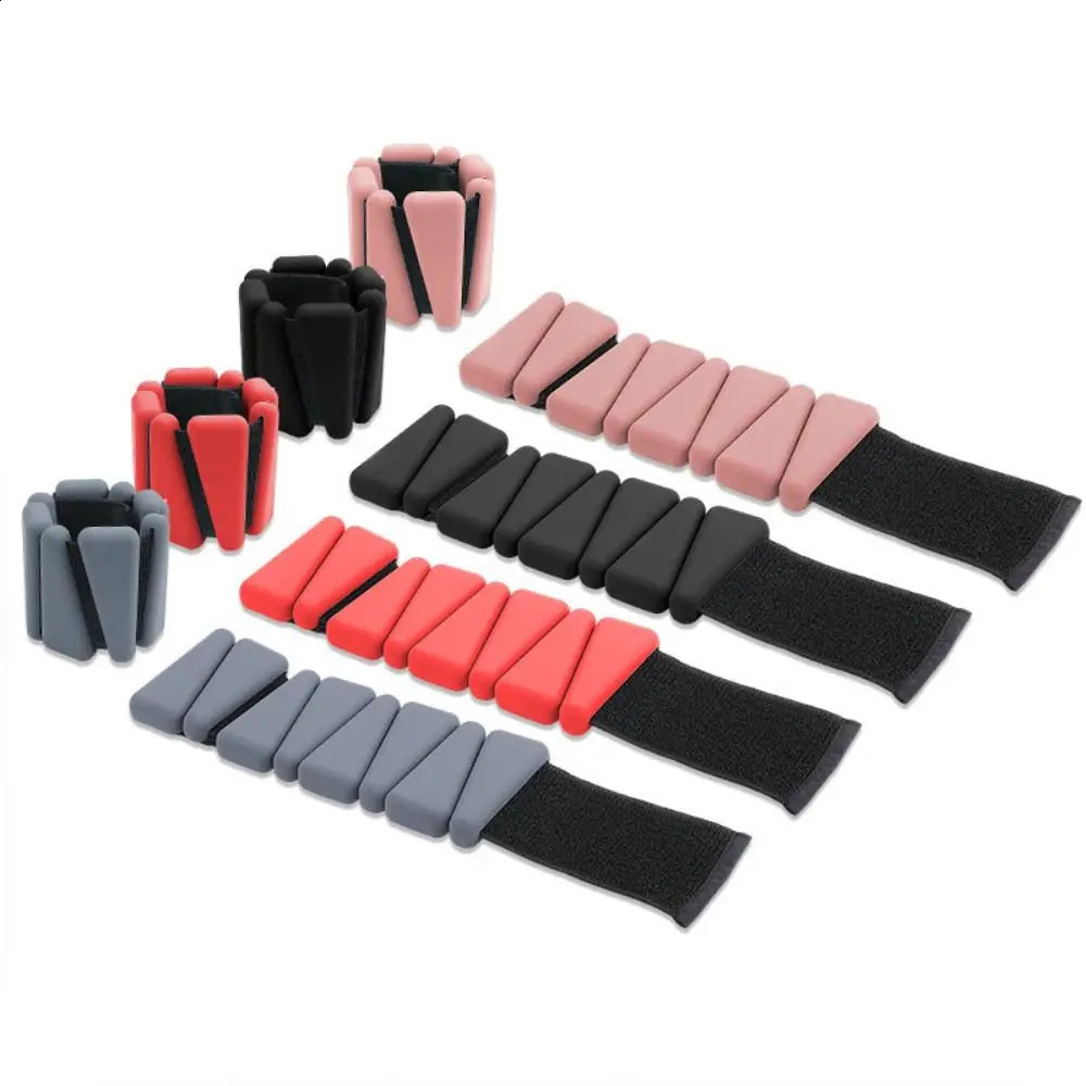 Adjustable Wrist Weight Bracelet Silicone Yoga Weighted Wrist Strap Sweat-proof Skin Friendly Weight-bearing Fitness Equipment 250528