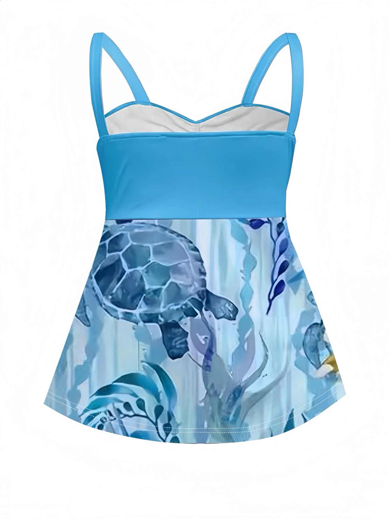 Elegant VacationStyle Floral Print Plus Size Womens Ruffled Bust Button Detail Camisole Top 250519