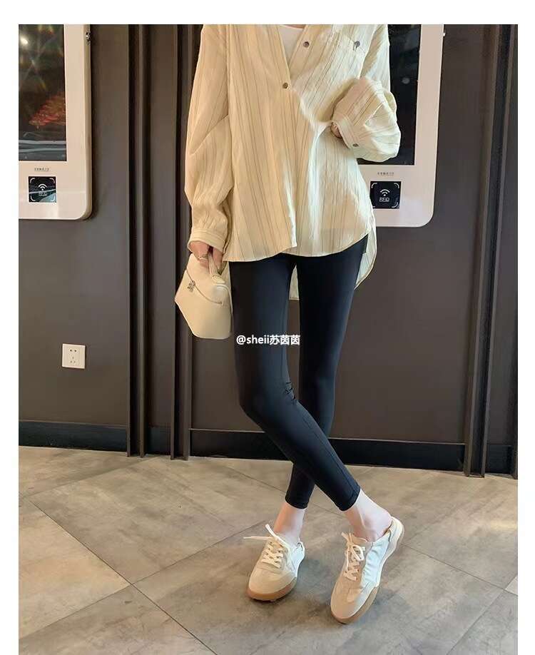 Su Yinyin Same Style Genuine Leather Casual Sports White for Women Autumn New Agan German Training Flat Shoes