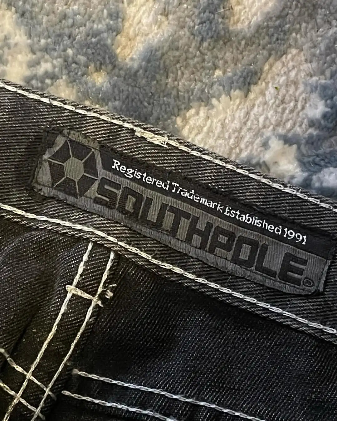 Y2K Street Skull Embroidered Jeans American Fashion Trendy Retro Pants Men Hip Hop Gothic Harajuku Punk Loose Wide Leg Pants 250526