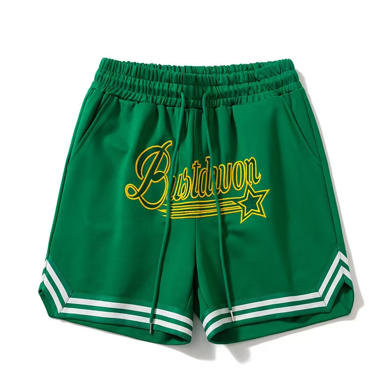 Mens Designer Cargo Shorts with Streetwear Tide Embroidery for Summer Sports Basketball Drawstring Closure Beach shorts