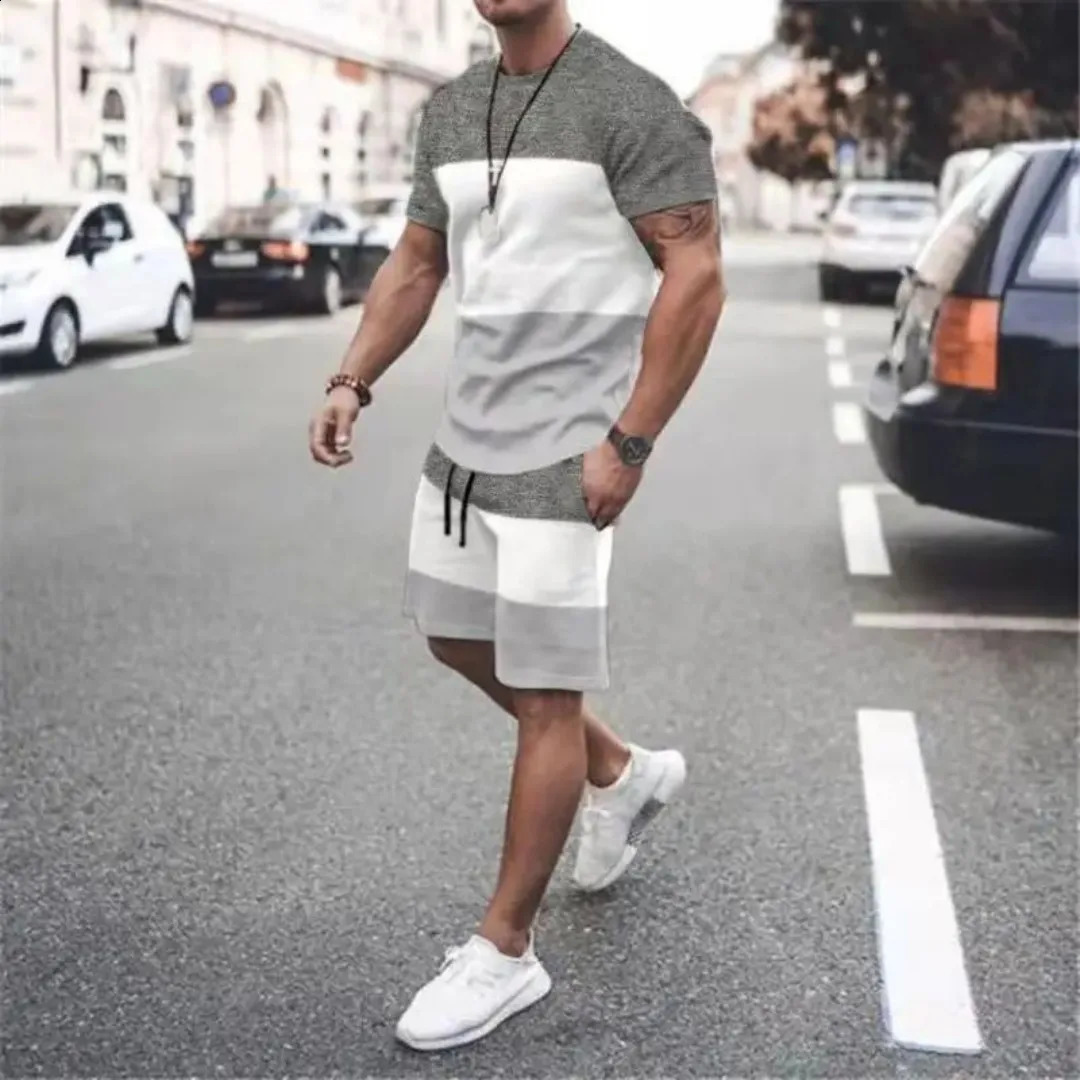 2025 Summer Mens Tshirt and polo striped Academy shorts Sportswear Wet jogging outdoor street wear Breathable cloth 250522
