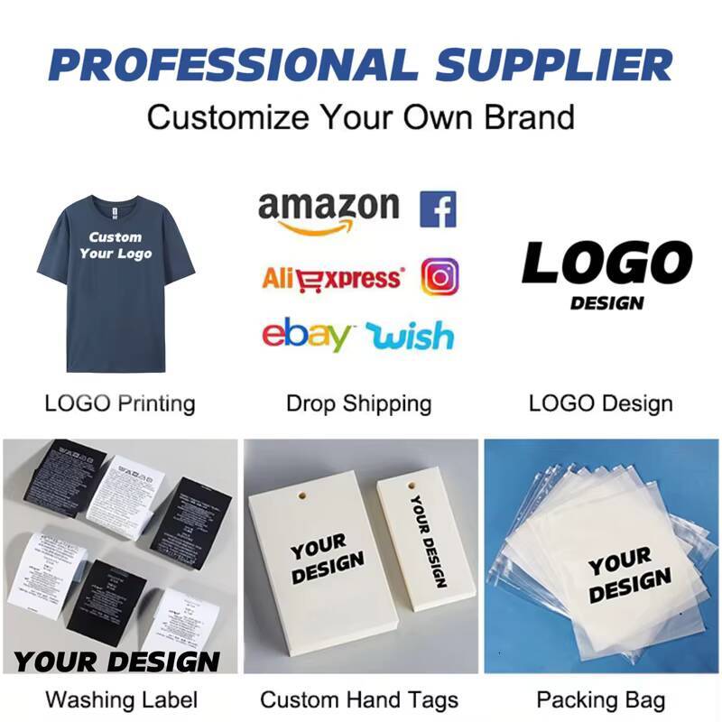 High-Quality Your Brand Logo 100% Cotton O-Neck Blank Solid Color Casual Men's T-Shirt