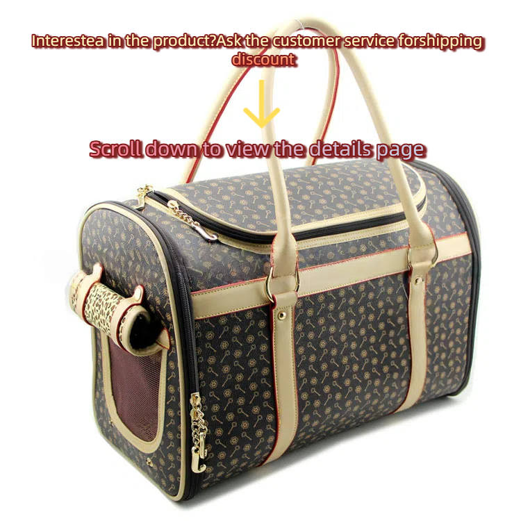 Premium Pet Tote Bag - Foldable & Breathable Carrier for Puppies, Kittens, and Small Animals - Available in White & Coffee