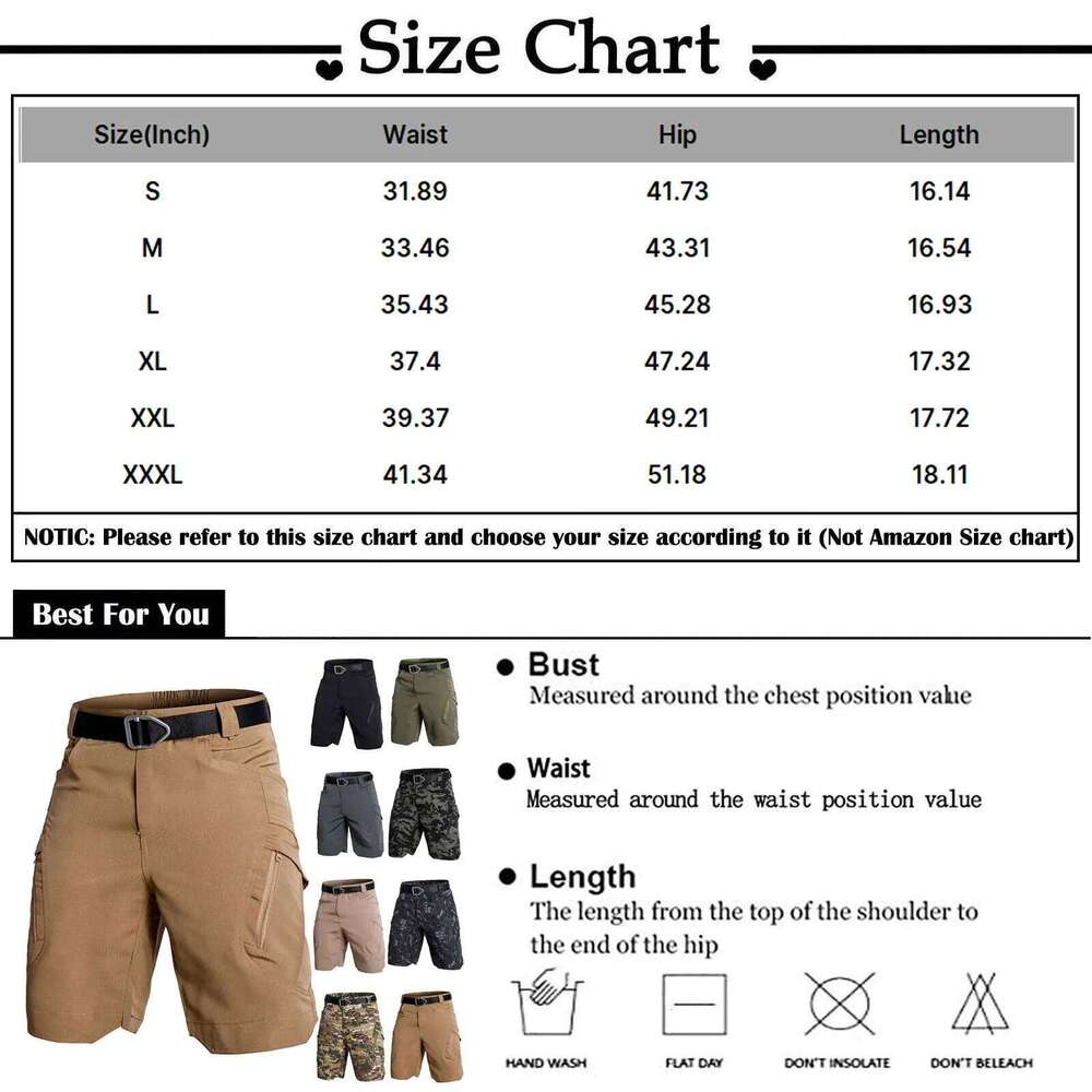 Women's Wear Solid Color Overalls Multi-Pocket Work Men's Loose Outdoor Sports Casual Shorts (Without Belt) Ropa Hombre