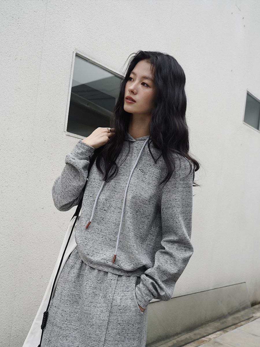 LL5115 Simple casual pullover hooded women's long-sleeved sweatshirt for women in spring and autumn