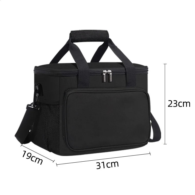 15L Picnic Bag Thermal Insulated Lunch Box Handbag Wine Beer Cooler Crossbody Shoulder Camping Food Container 250528