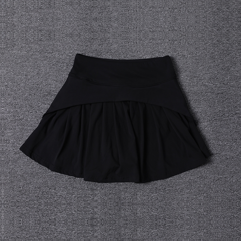Summer Anti Pleated Skirt Womens Ice Sports Short High Waist Elastic Large Aline Half skirt 250514