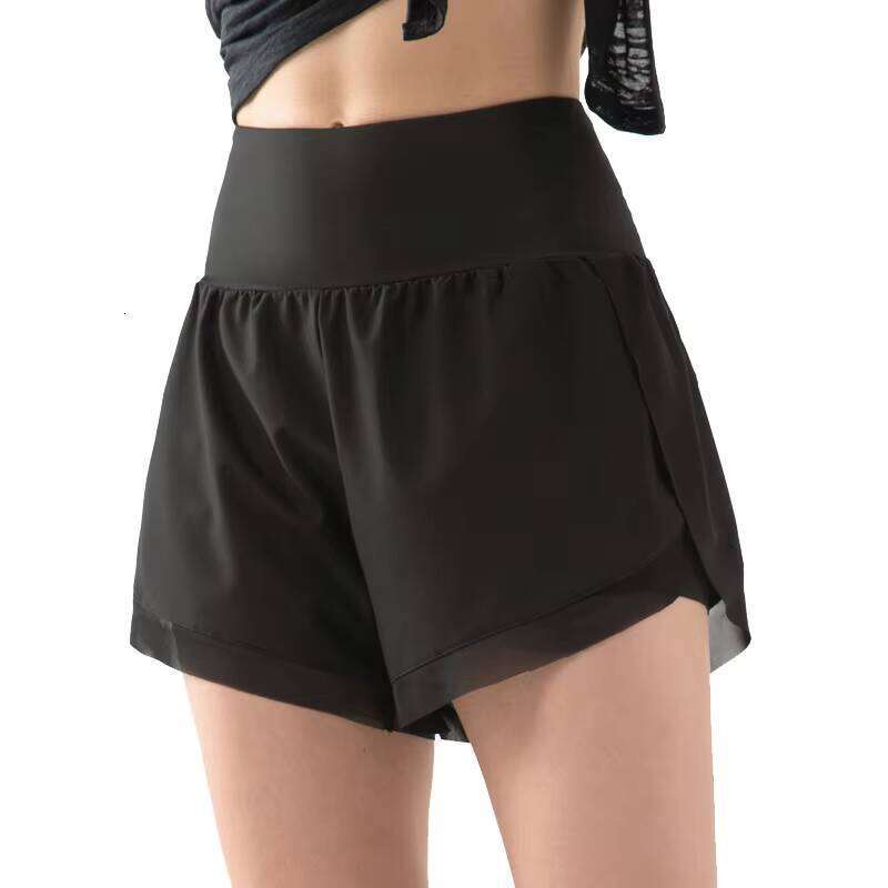 DHessentials Summer Loose Lightweight Quick Dry Side Pockets Undershorts 2-in-1 Jogging Gym Shorts for Women