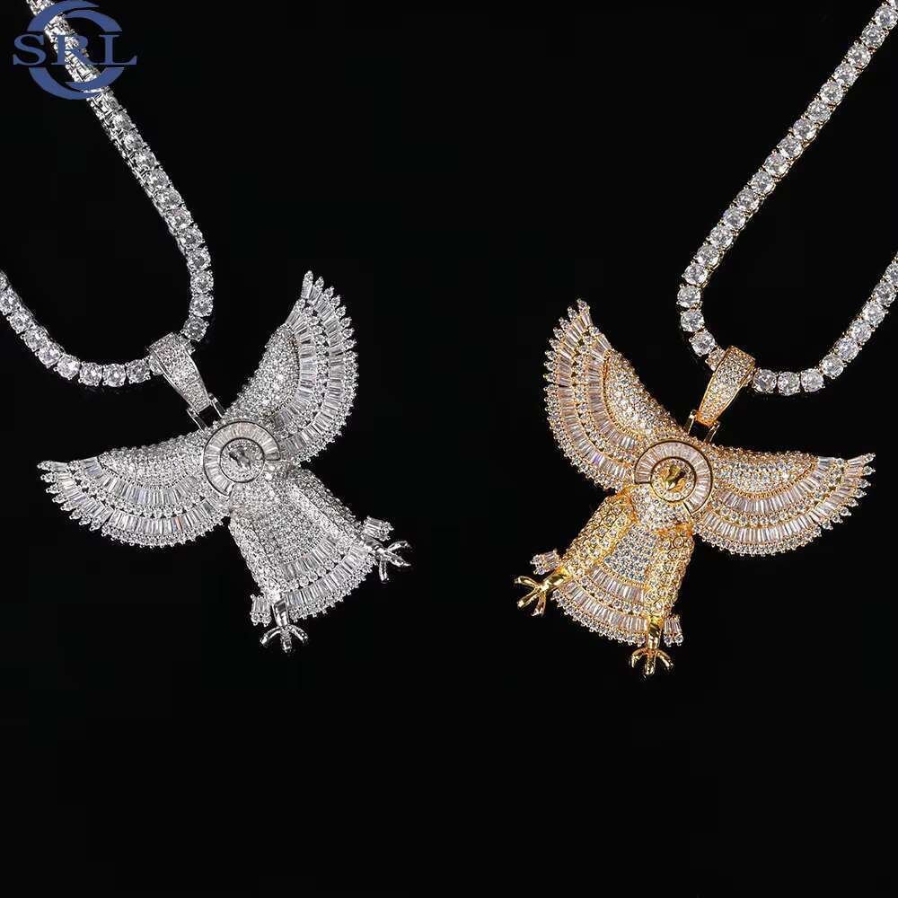 Wholesale Moissanite Pendant 18K Electroplating Necklace Moissanite ZIRCON Diamond Iced Out Hip Hop Necklace