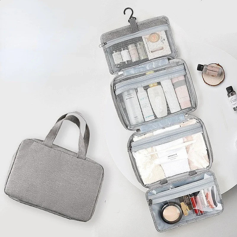 Travel Waterproof Folding Dry and Wet Separation Toiletry Bag Cosmetic Storage Large Capacity Bag 250528
