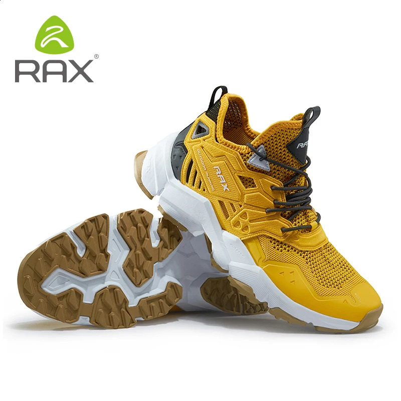 Rax Men Hiking Shoes Breathable Outdoor Sports Sneakers for Men Lightweight Mountain Climbing Trekking Shoes Lightweight Shoes 250523CJ