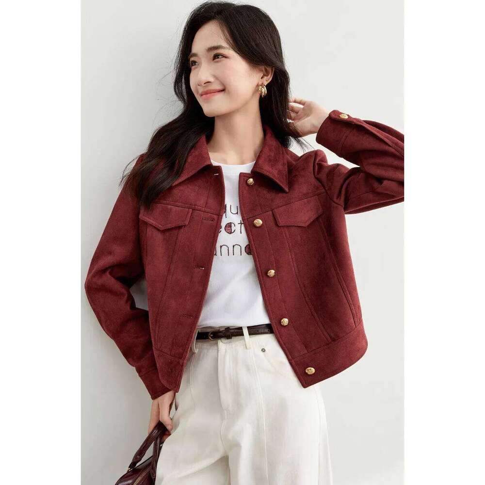 SENTUBILA Retro Leather Jackets for Women Winter Thick Warm Outerwear Vintage Moto Biker Jacket Female Short Coat 143W56798