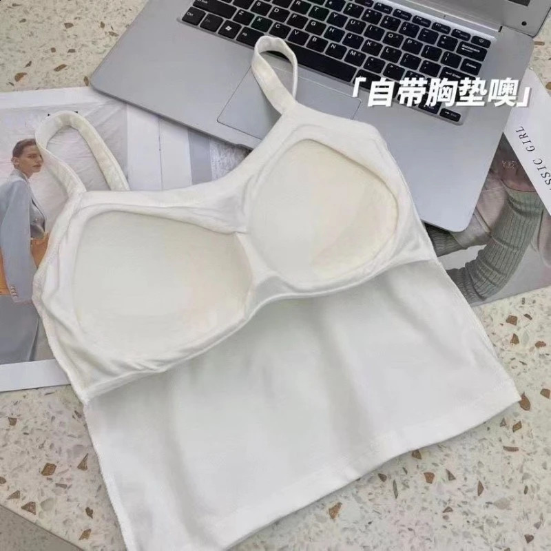 Crop Top Women Sexy Sleeveless Tops Fashion Female Underwear Ladys Camisole Girl Basic Tshirt Vest Lingerie Bras Tube 250527