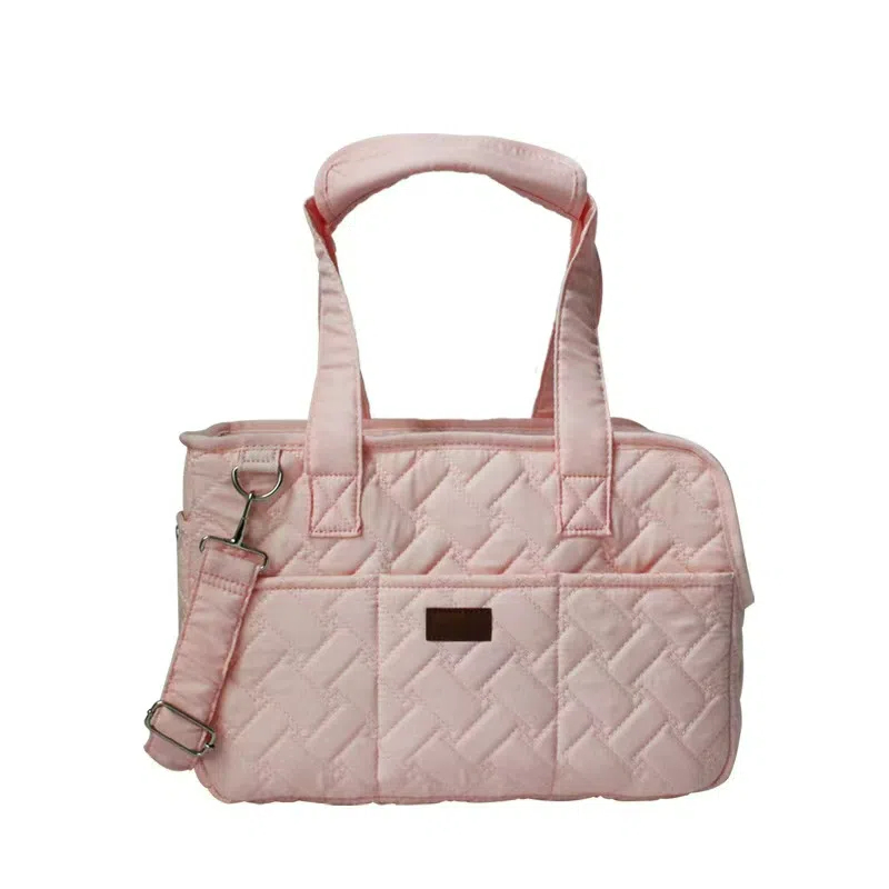 Portable Quilted Pet Carrier Bag for Cats and Small Dogs up to 13 lbs - Breathable Travel Tote with Shoulder Strap