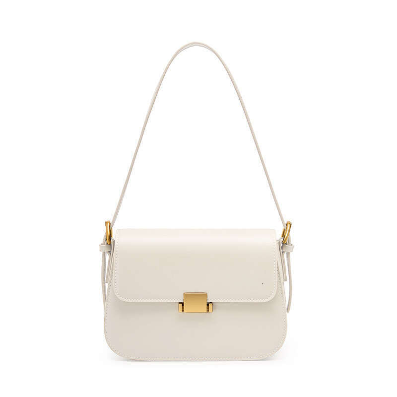 High-End Niche Design Underarm Genuine Leather Women's New Spring Summer Fashion Tofu Single Shoulder Crossbody Bag B5