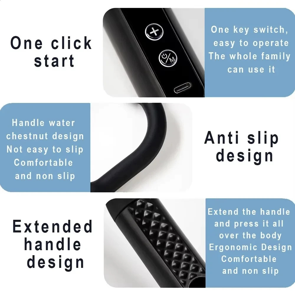 Smart Massage Gun Electric Massager Massage Hammer Rechargeable Home Handheld Hammer Back Artifact Body Massager 250519